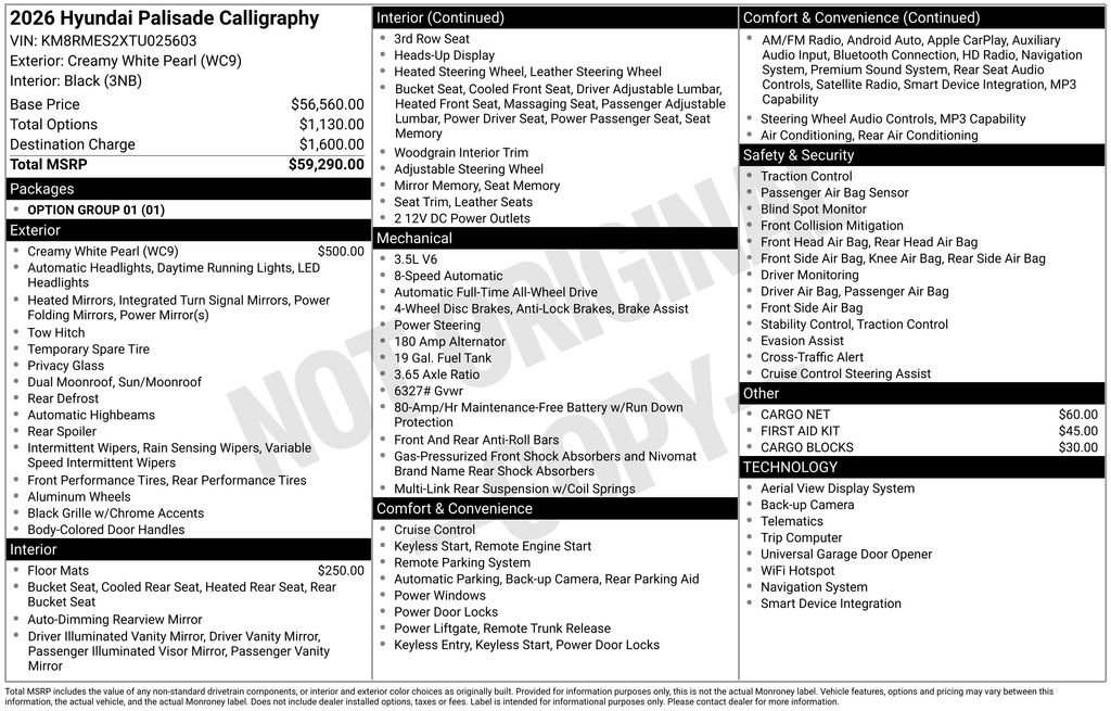 New 2026 Hyundai Palisade Calligraphy image 4