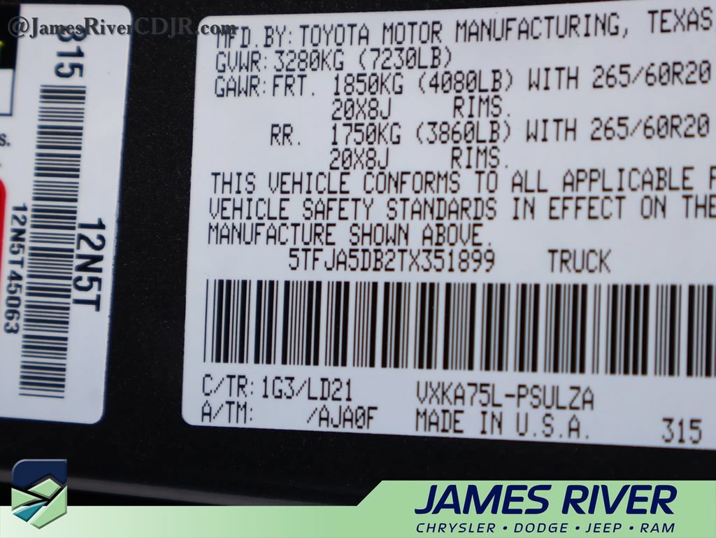 Used 2026 Toyota Tundra Limited w/ Power Package AWD/4WD image 39