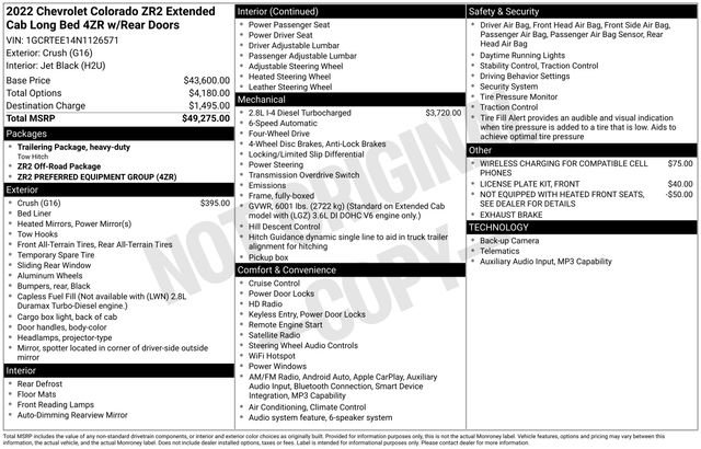 Used 2022 Chevrolet Colorado ZR2 image 34