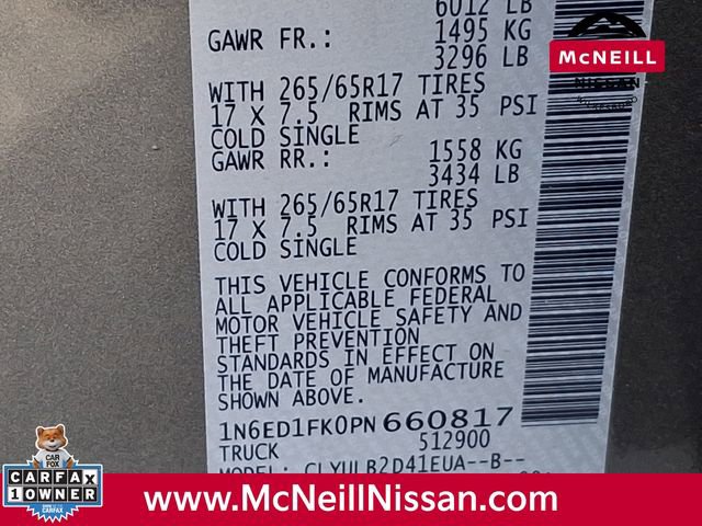 Used 2023 Nissan Frontier SV image 29