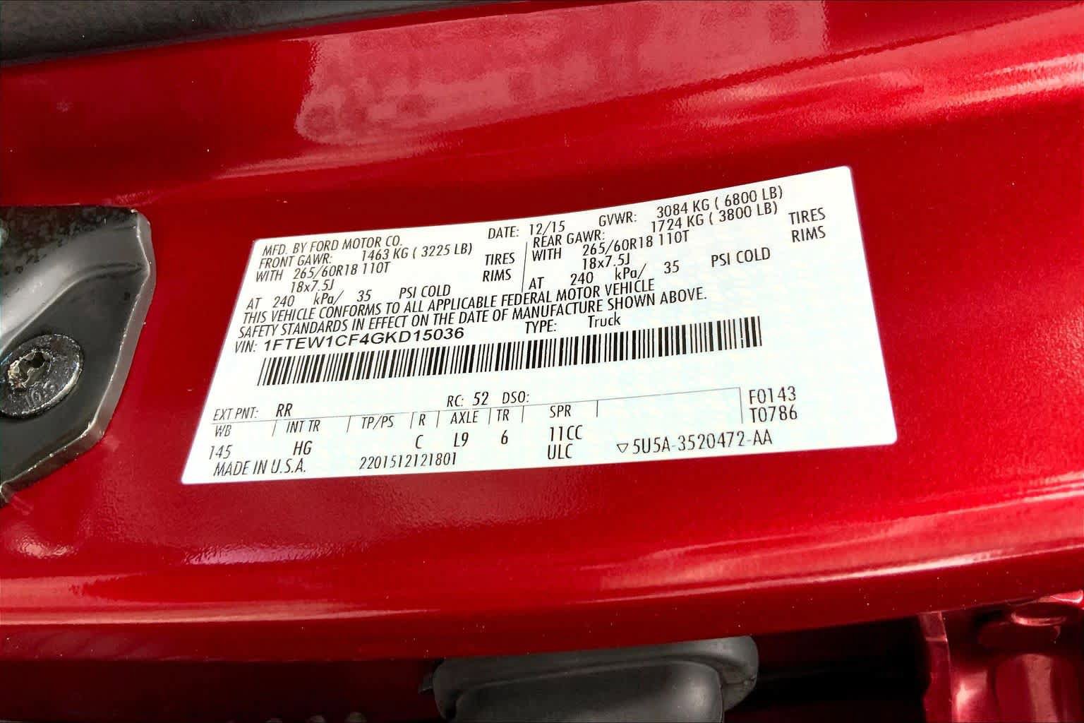 Used 2016 Ford F150 Lariat RWD image 33