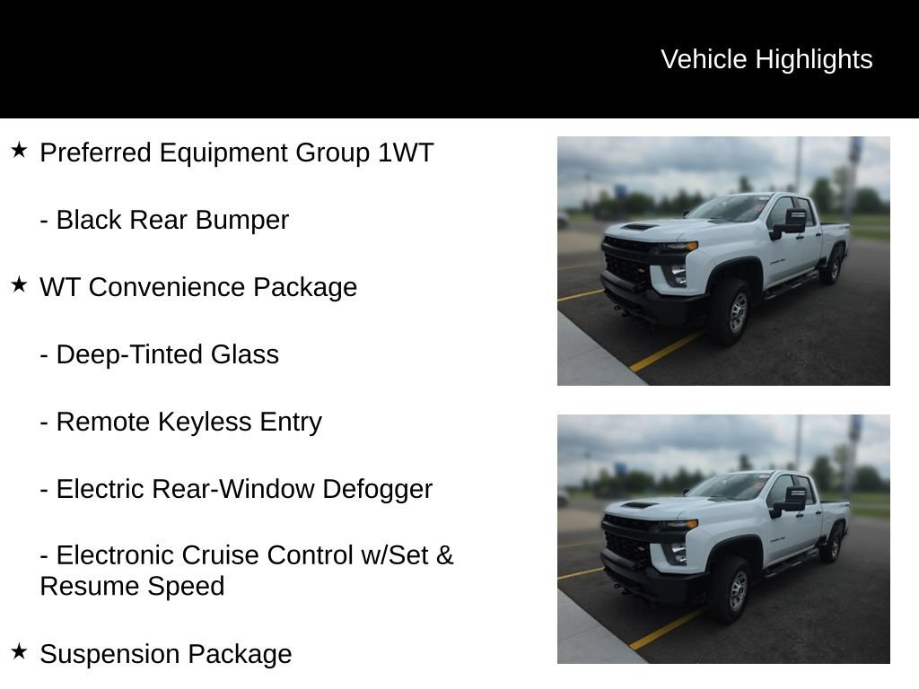 Used 2020 Chevrolet Silverado 2500 W/T w/ WT Convenience Package AWD/4WD image 4