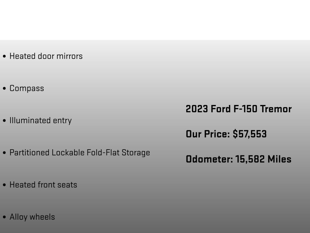 Used 2023 Ford F150 Tremor w/ Equipment Group 402A High image 18