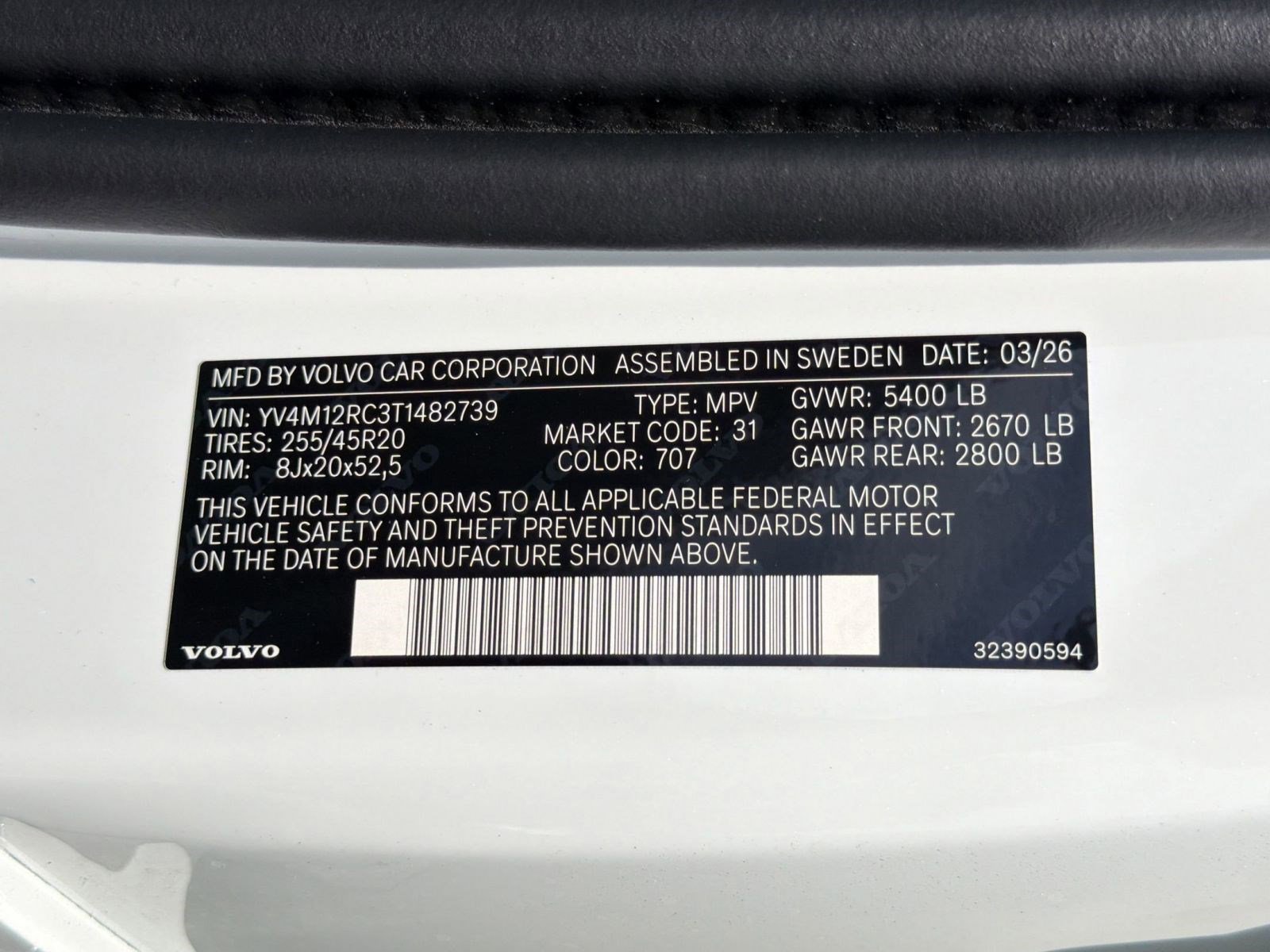 New 2026 Volvo XC60 B5 Plus w/ Climate Package AWD/4WD image 19