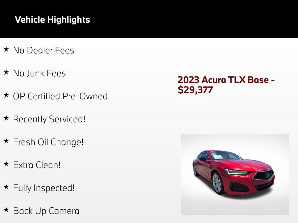Used 2023 Acura TLX w/ Technology Package FWD image 52