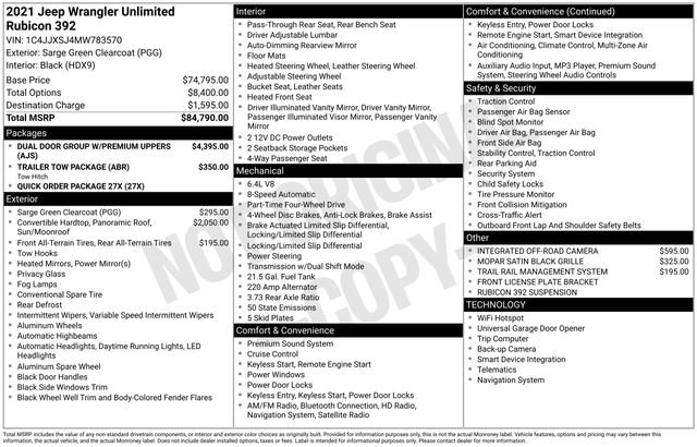 Used 2021 Jeep Wrangler Unlimited Rubicon image 35