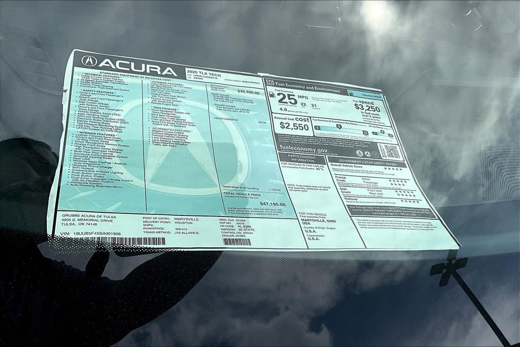 New 2025 Acura TLX w/ Technology Package FWD image 30