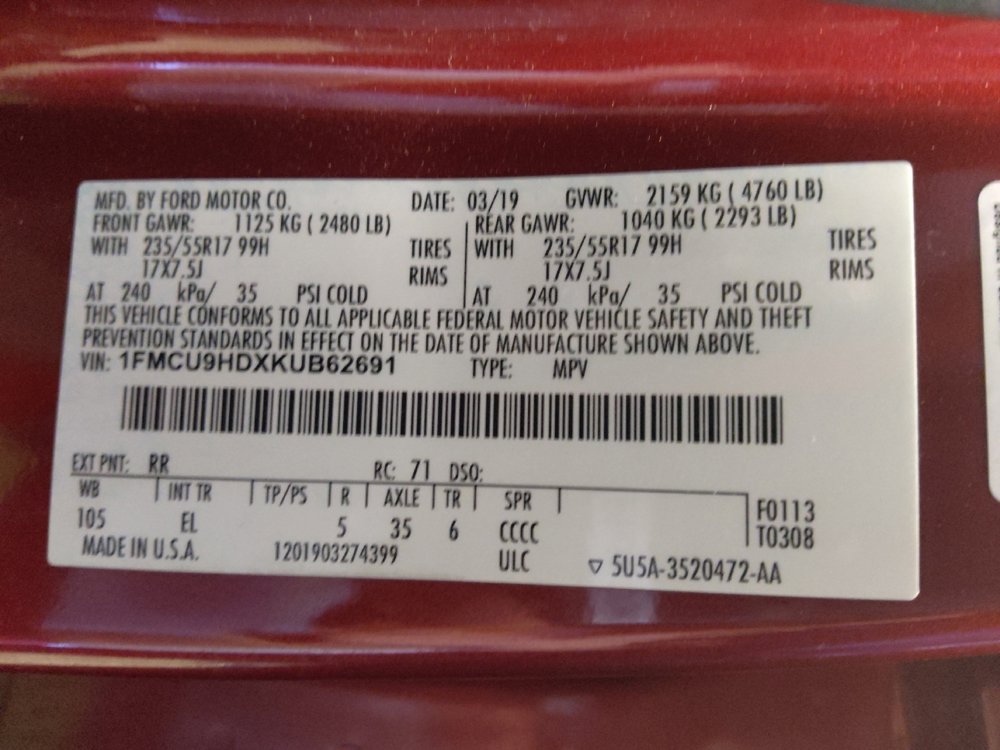 Used 2019 Ford Escape SEL image 33