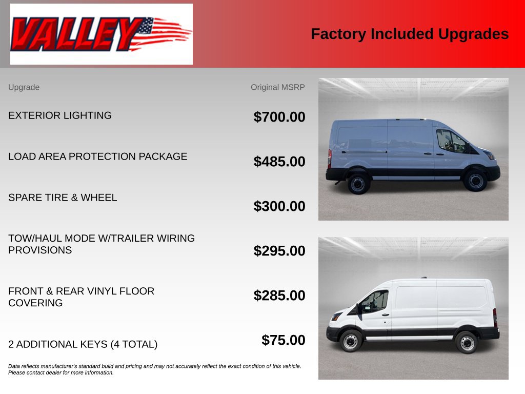 New 2027 Ford Transit 250 148 Medium Roof w/ Load Area Protection Package RWD image 4