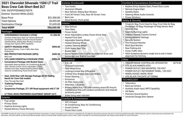 Used 2021 Chevrolet Silverado 1500 LT Trail Boss w/ Convenience Package II image 11