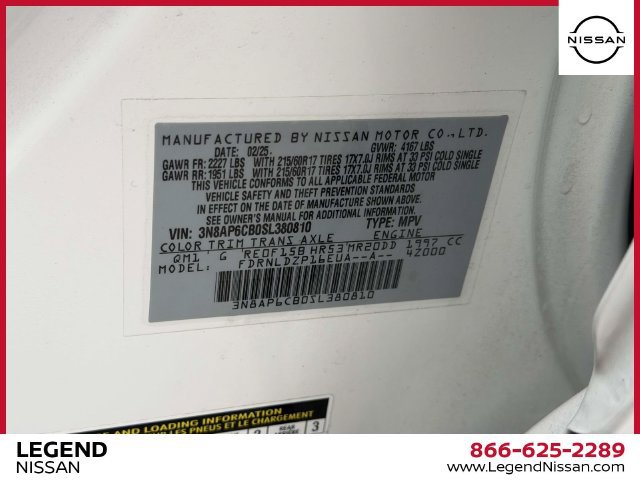 Certified 2025 Nissan Kicks SV AWD/4WD image 17