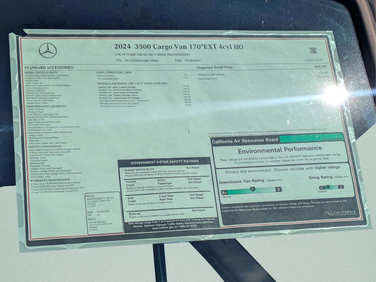 New 2024 Mercedes-Benz Sprinter 3500 image 10