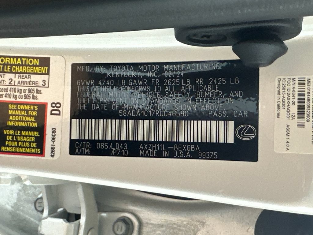 Used 2024 Lexus ES 300h w/ Premium Package FWD image 34