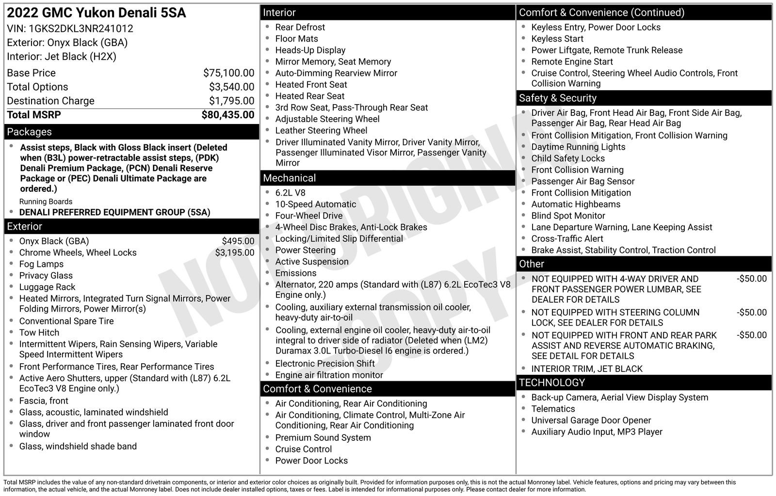 Used 2022 GMC Yukon Denali image 62