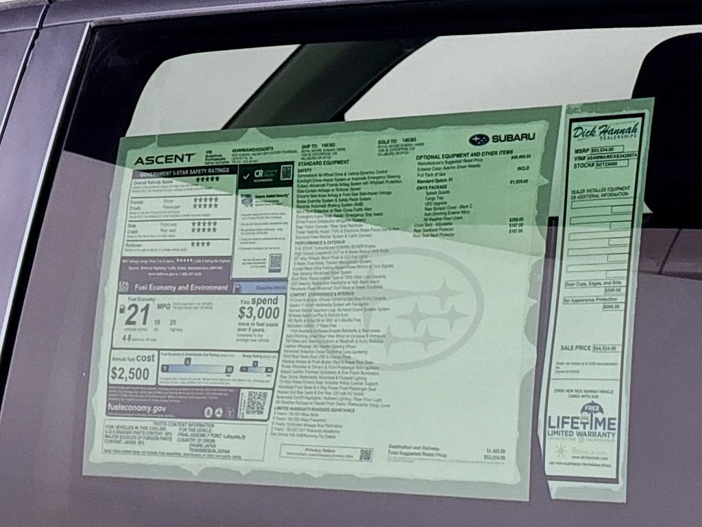 New 2025 Subaru Ascent Bronze Edition w/ Onyx Package image 26