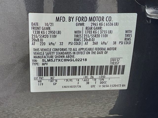 Used 2022 Lincoln Aviator Reserve w/ Elements Package Plus image 36