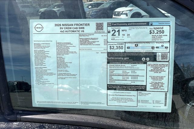 New 2026 Nissan Frontier SV image 12