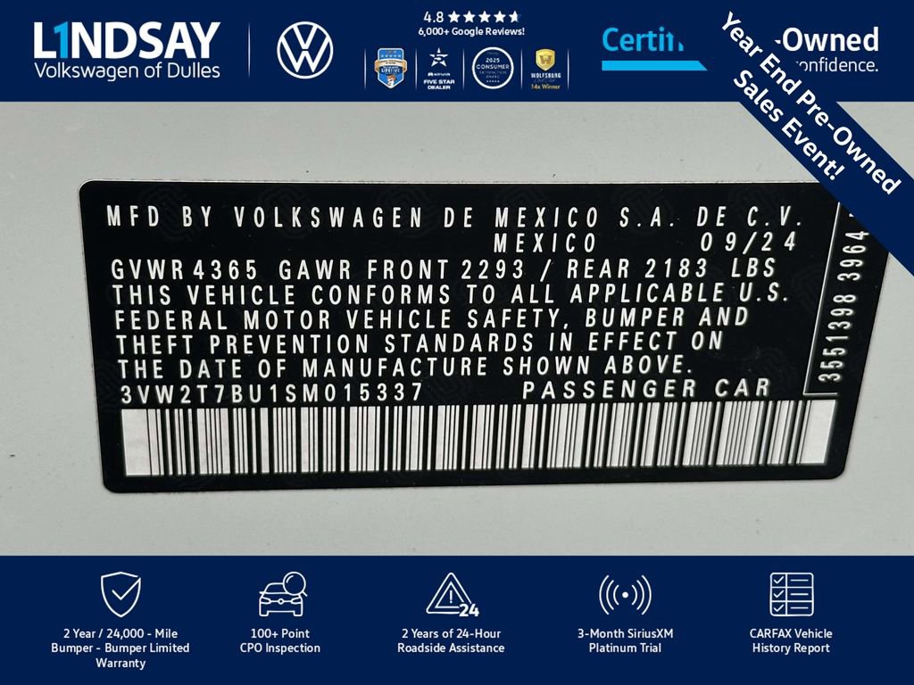 Certified 2025 Volkswagen Jetta GLI Autobahn image 27