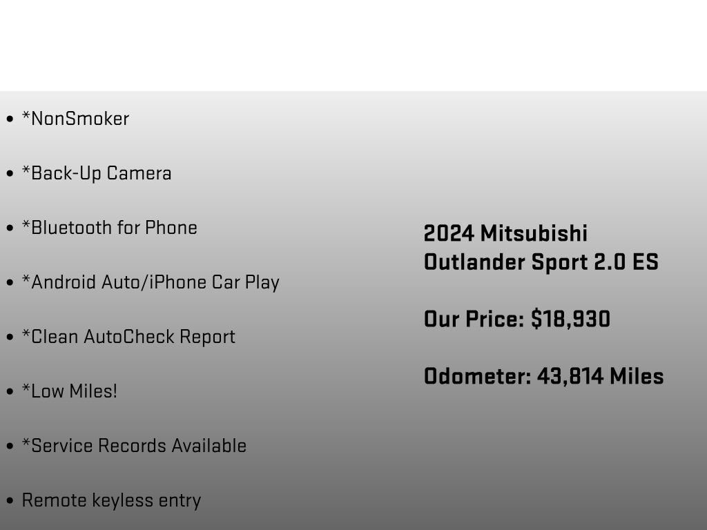Used 2024 Mitsubishi Outlander Sport ES image 6