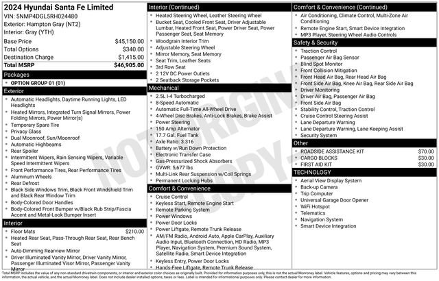 Used 2024 Hyundai Santa Fe Limited image 15
