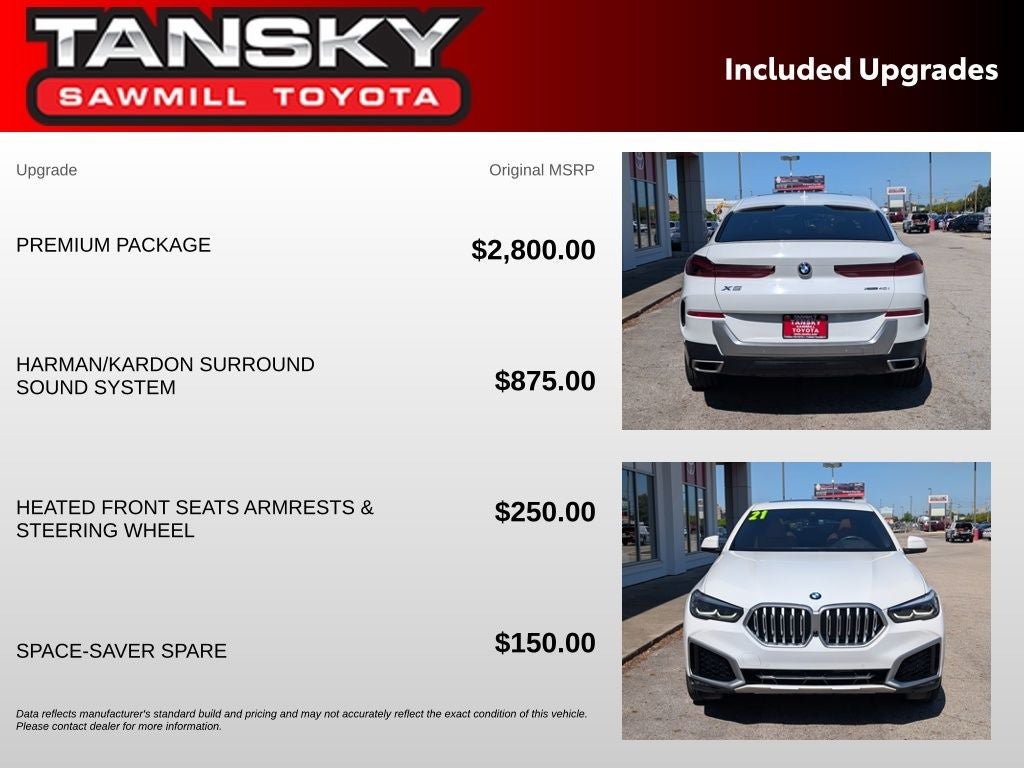 Used 2021 BMW X6 xDrive40i w/ Premium Package AWD/4WD image 34