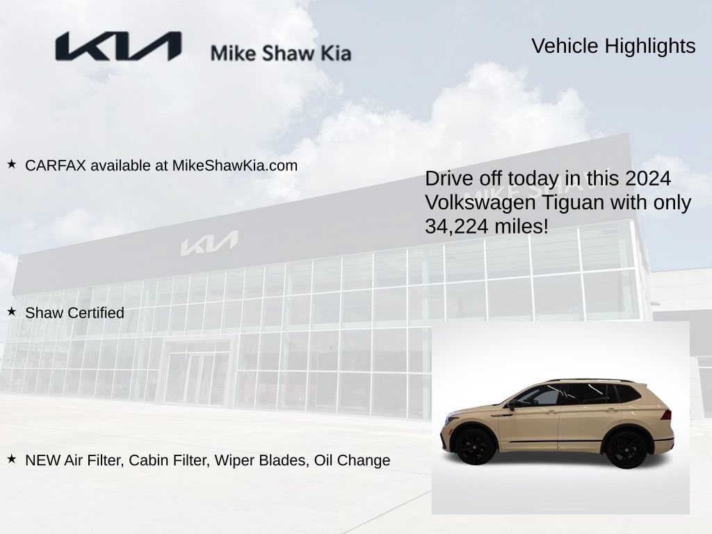 Used 2024 Volkswagen Tiguan SE R-Line w/ MDO Package, Three-Row FWD image 9