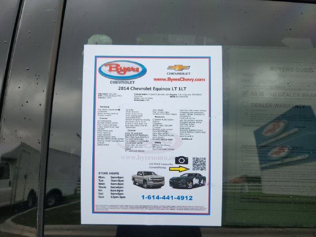 Used 2014 Chevrolet Equinox LT w/ Driver Convenience Package FWD image 13
