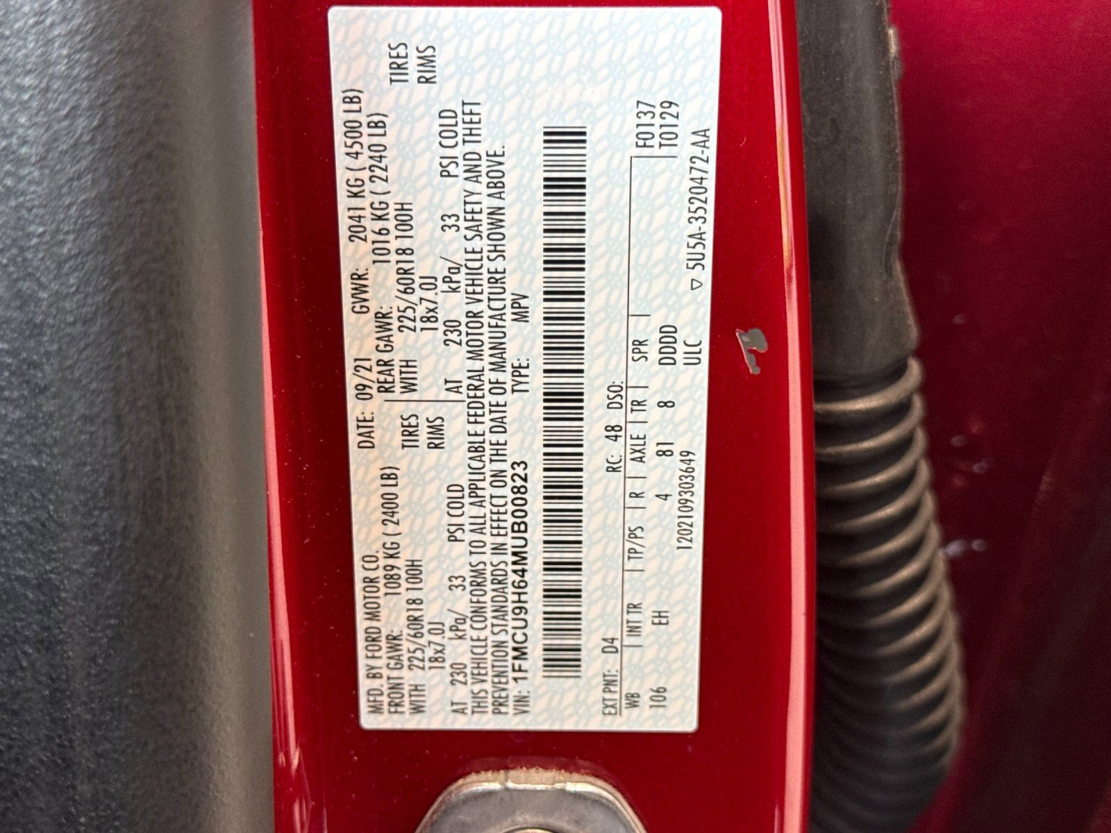 Used 2021 Ford Escape SEL AWD/4WD image 16