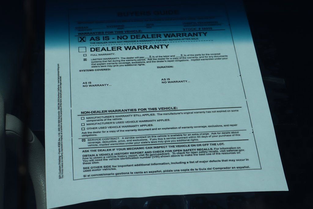 Used 2019 Nissan NV 2500 S image 41