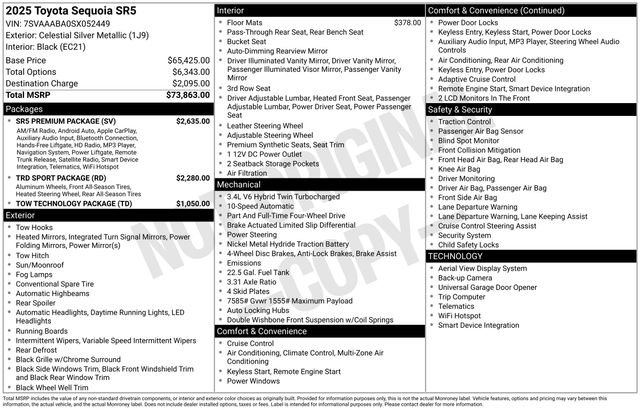 Used 2025 Toyota Sequoia SR5 w/ SR5 Premium Package image 7