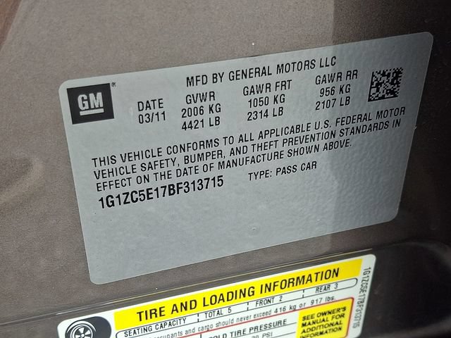 Used 2011 Chevrolet Malibu LT w/ Power Convenience Package FWD image 25