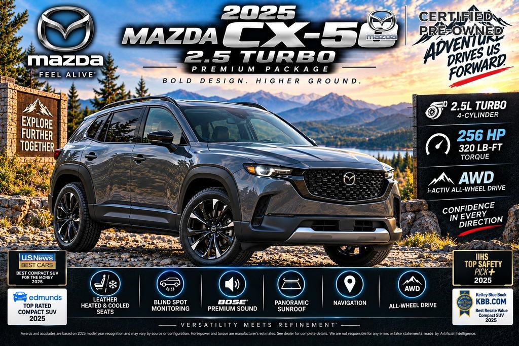 Used 2025 MAZDA CX-50 AWD 2.5 Turbo w/ Weather Package image 2