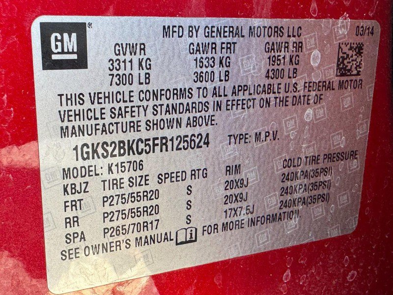 Used 2015 GMC Yukon SLT w/ Open Road Package AWD/4WD image 26