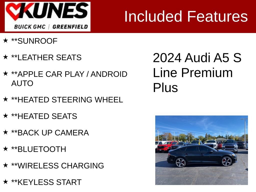 Used 2024 Audi A5 2.0T Premium Plus w/ Premium Plus image 2