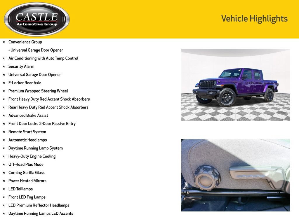 New 2026 Jeep Gladiator Sport AWD/4WD image 10