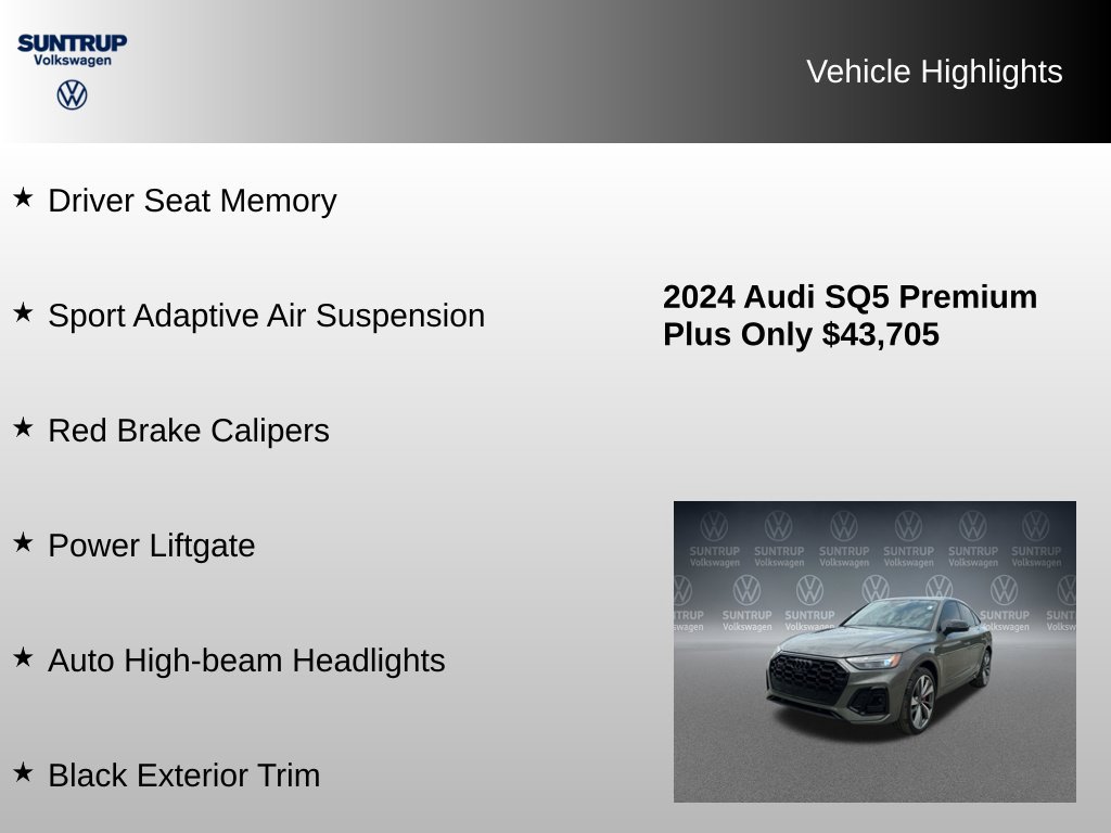 Used 2024 Audi SQ5 Premium Plus w/ S Sport Package AWD/4WD image 23
