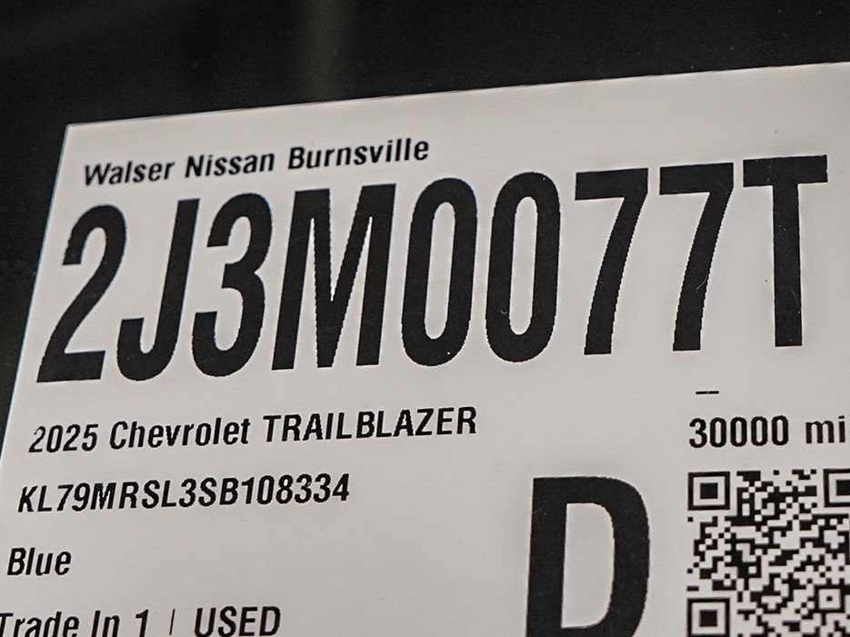 Used 2025 Chevrolet TrailBlazer LT w/ Convenience Package AWD/4WD image 32