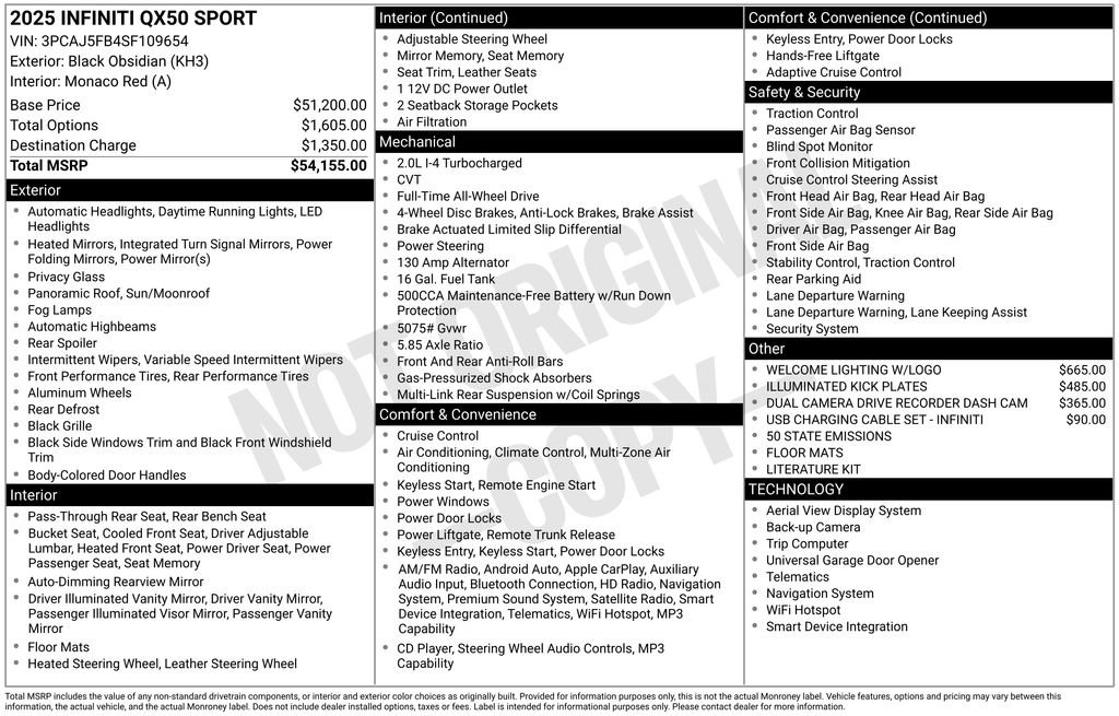 Used 2025 INFINITI QX50 Sport image 42