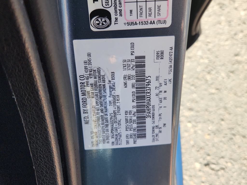 Used 2012 Ford Fusion SE FWD image 19