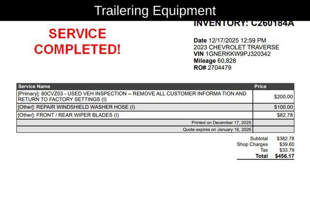 Used 2023 Chevrolet Traverse Premier w/ LPO, Floor Liner Package image 9