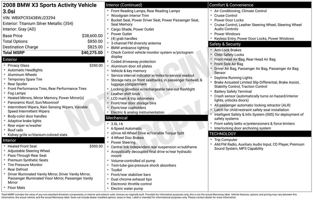 Used 2008 BMW X3 3.0si image 10