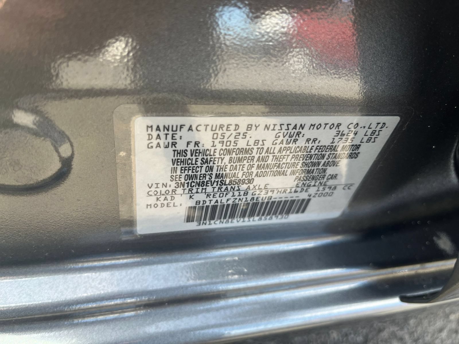 Used 2025 Nissan Versa SV FWD image 26