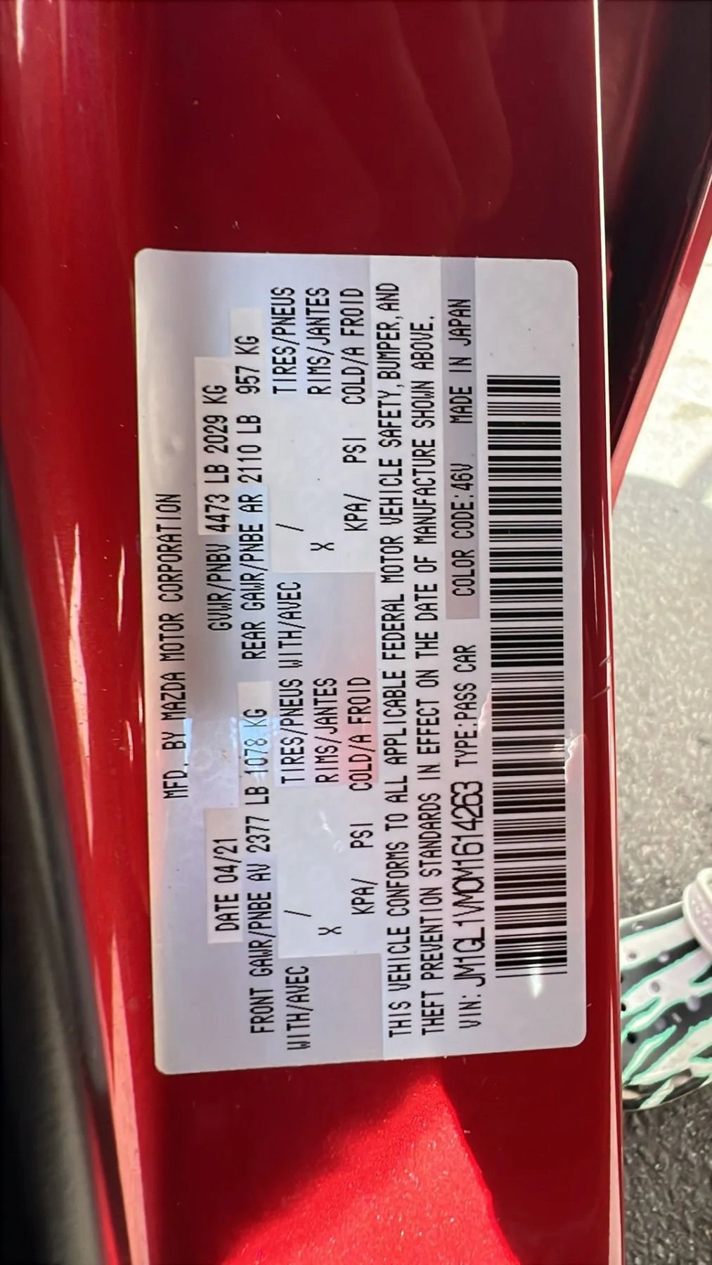 Used 2021 MAZDA MAZDA6 Touring image 32