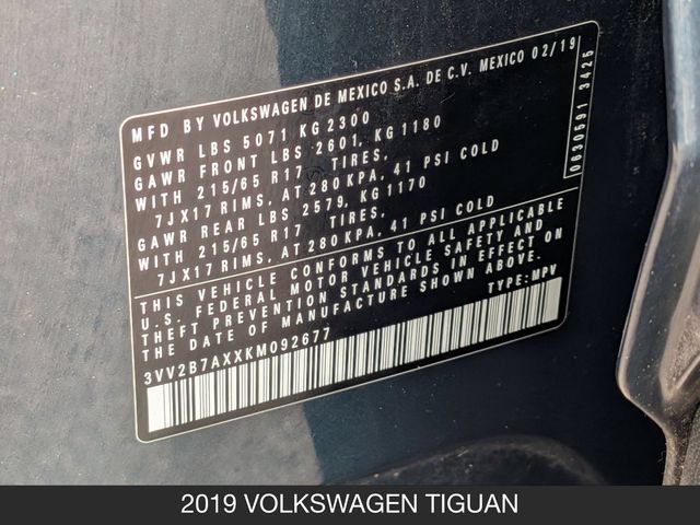 Used 2019 Volkswagen Tiguan SE AWD/4WD image 29