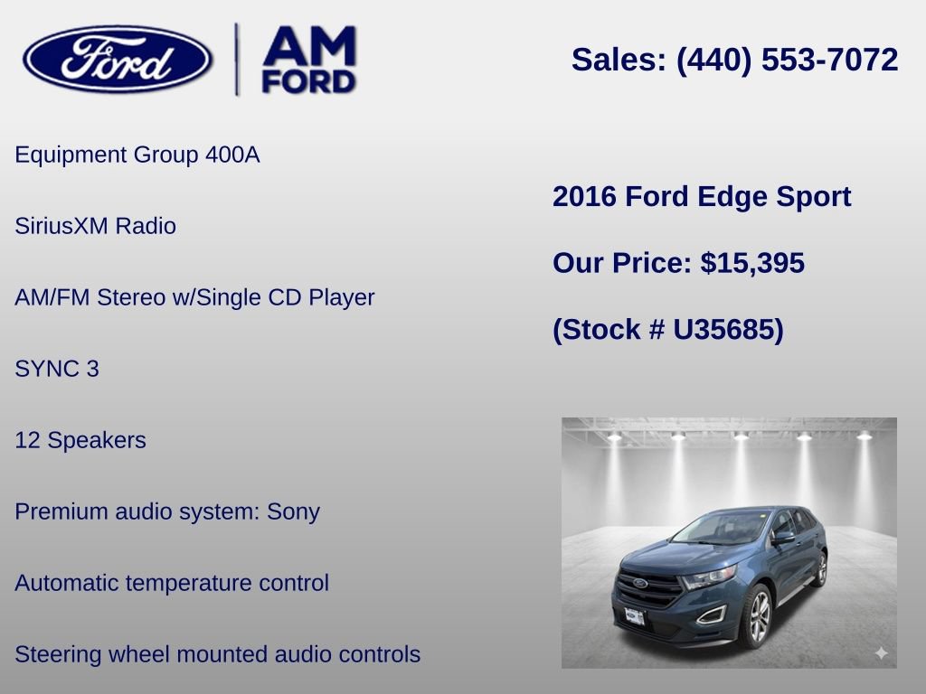 Used 2016 Ford Edge Sport AWD/4WD image 6