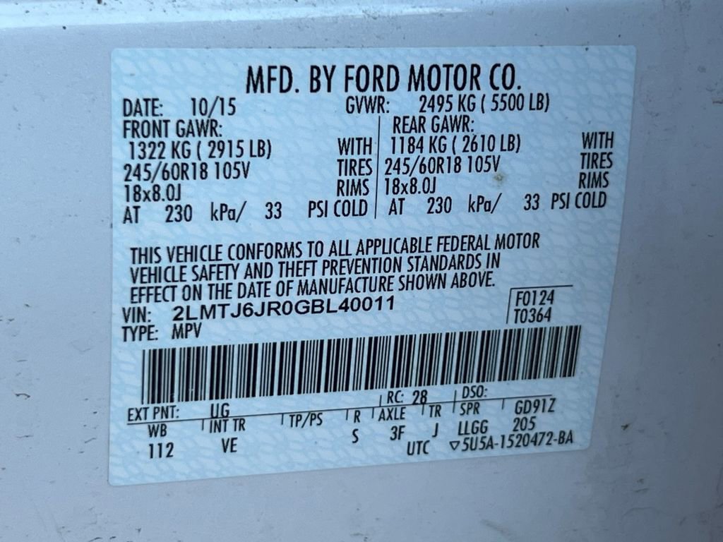 Used 2016 Lincoln MKX Premiere image 30