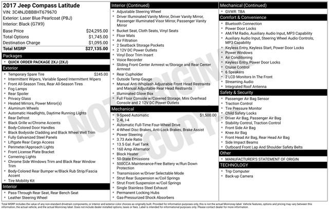 Used 2017 Jeep Compass Latitude image 4