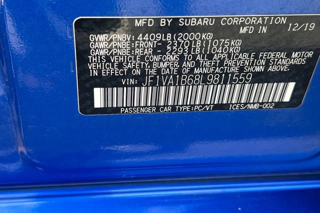 Used 2020 Subaru WRX Premium w/ Performance Package AWD/4WD image 28