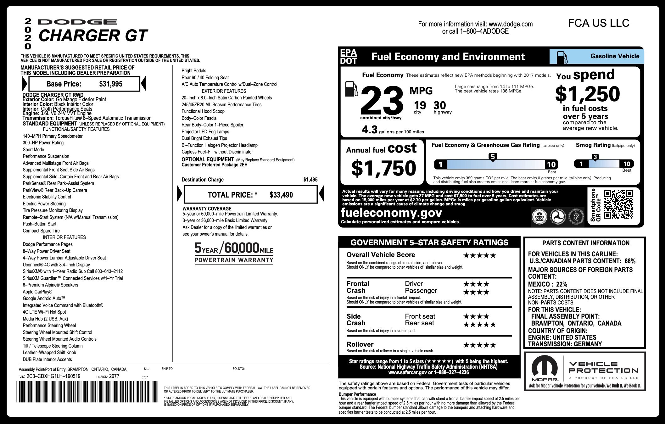 Used 2020 Dodge Charger GT image 6