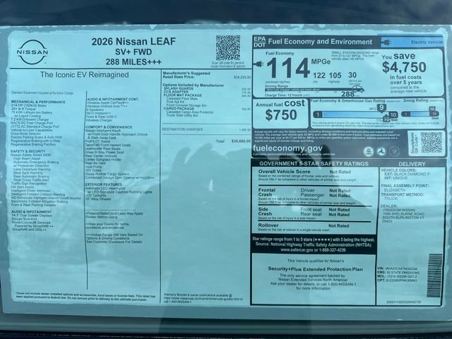 New 2026 Nissan Leaf SV+ image 7